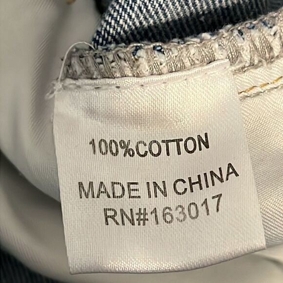 Princess Polly High Rise Raw Hem Light Wash Jeans Size 4 - Picture 14 of 14